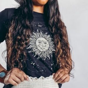 New Desert Moon Boho Celestial Graphic Tee
